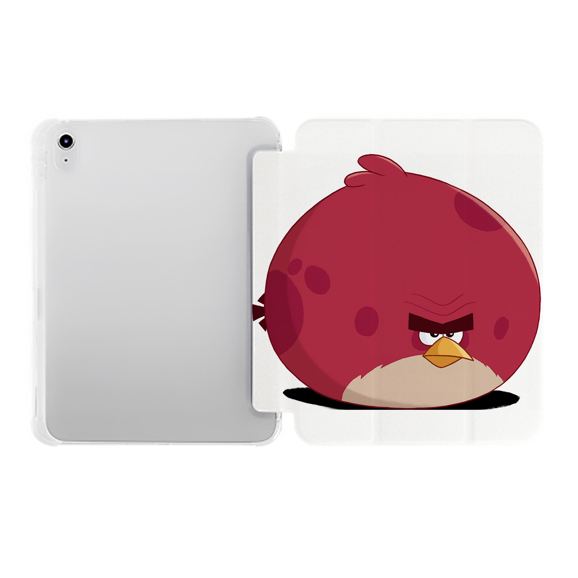 （画像用） Angry Birds アングリーバード IPad ケース ペン収納付き 三つ折りスタンド PUレザー×シリコン 対応機種9.5/10.5/10.9インチ